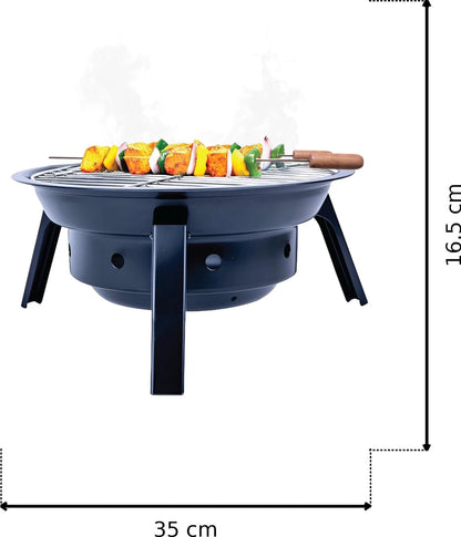 EXOUSIA EG 31 Foldable Charcoal Grill | Made in India |