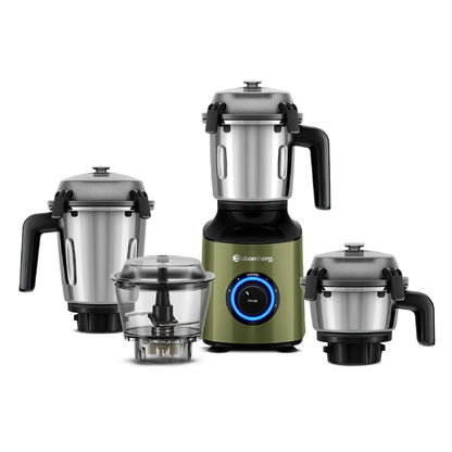 Atomberg Zenova Mixer Grinder with Advanced BLDC Motor, 4 Multipurpose Jars & Chopper | Powerful Grinding Performance for Modern Indian Kitchens |