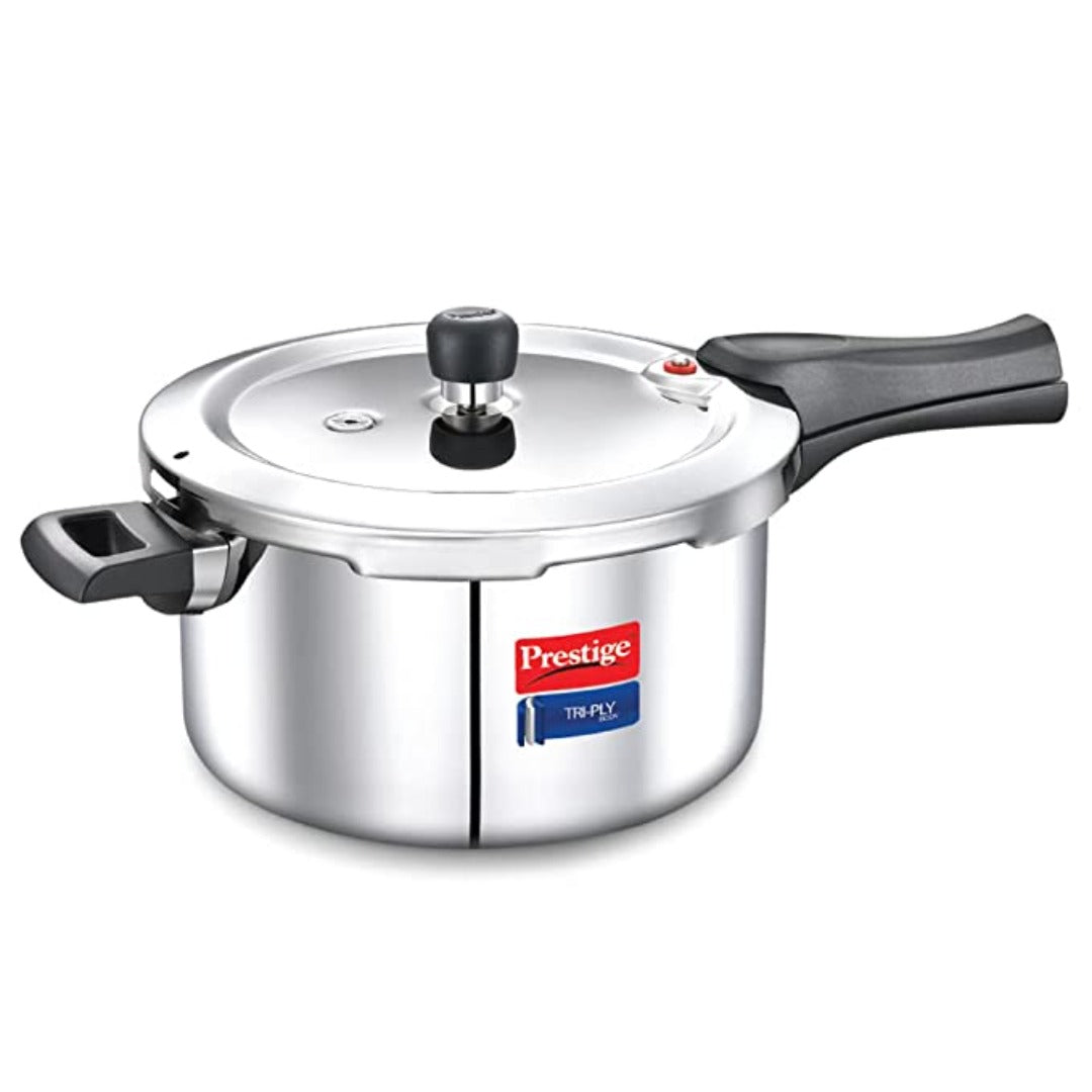 Prestige Svachh Triply 5 Litre, Silver Outer Lid Pressure Cooker (Aluminium)