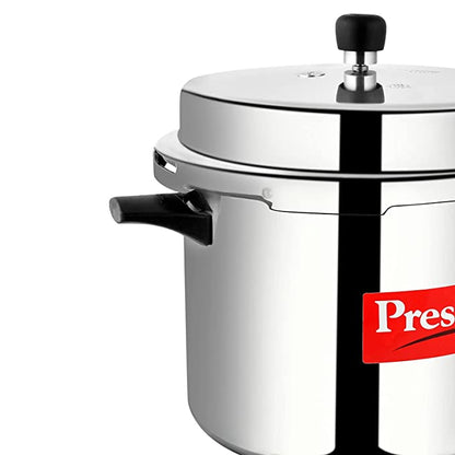 Prestige Popular Aluminium Outer Lid Pressure Cooker, 10 Litres, Silver