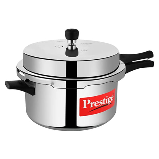 Prestige Popular Aluminium Outer Lid Pressure Cooker, 7.5 Litres, Silver