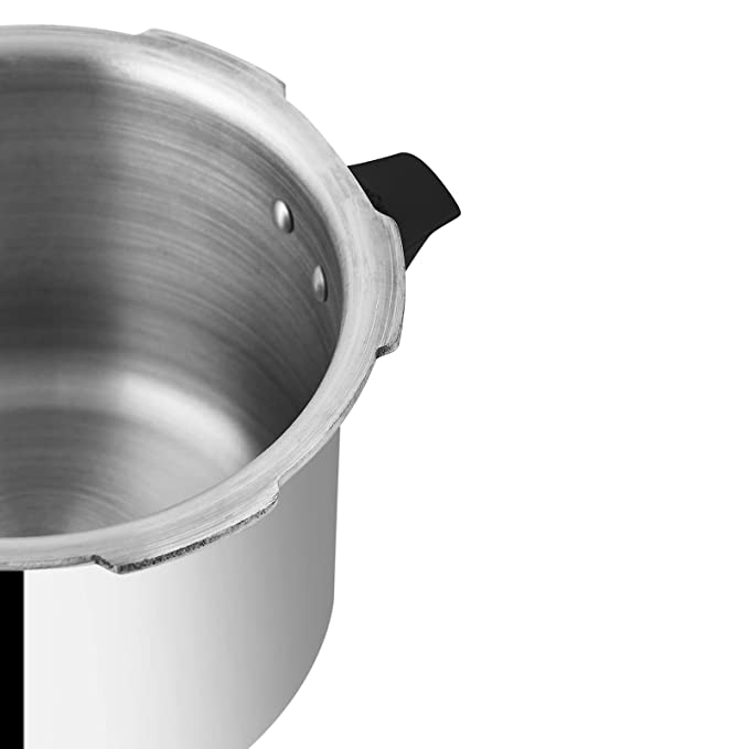 Prestige Popular Aluminium Outer Lid Pressure Cooker, 10 Litres, Silver