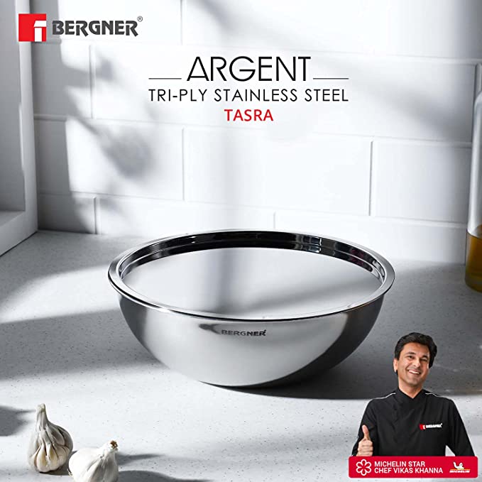 Buy Bergner Stainless Steel Triply Tasra