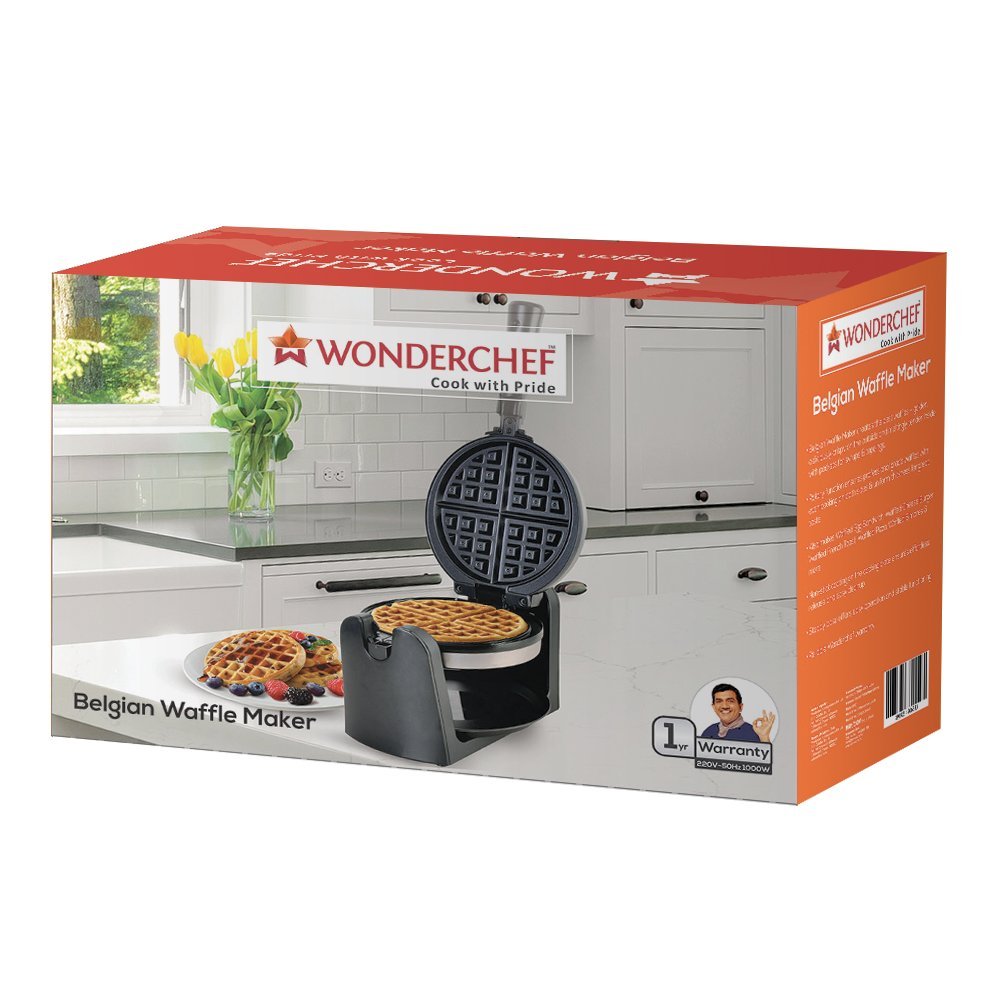 Wonderchef Belgian Waffle Maker, 1000W