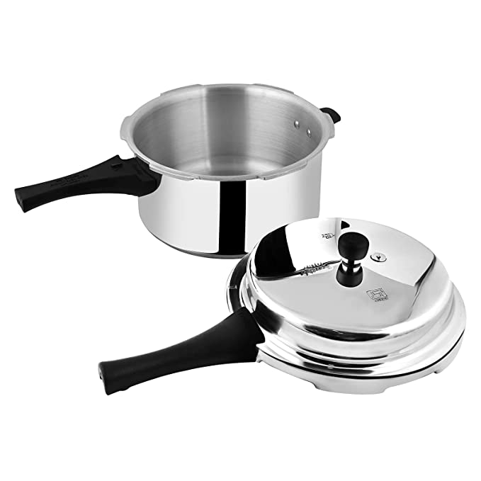 Prestige Popular Aluminium Outer Lid Pressure Cooker, 7.5 Litres, Silver