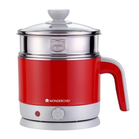 Wonderchef LUXE Multicook Electric Kettle | 1.2 L | 1000W | Red