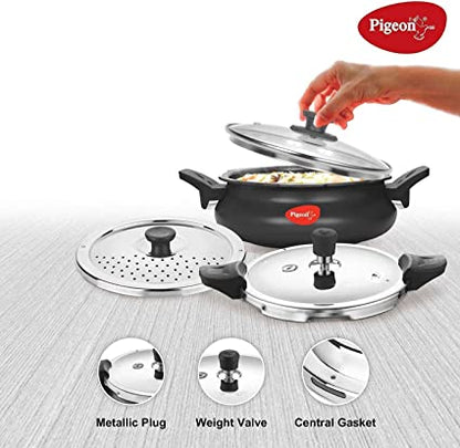 Pigeon Super Cooker | Black | Dishwasher Safe |