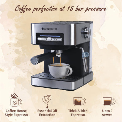 Wonderchef Regalia Espresso Coffee Maker 15 Bar