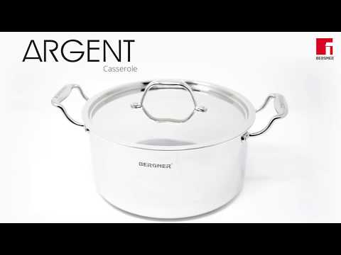 Bergner Argent Tri-Ply Stainless Steel Casserole