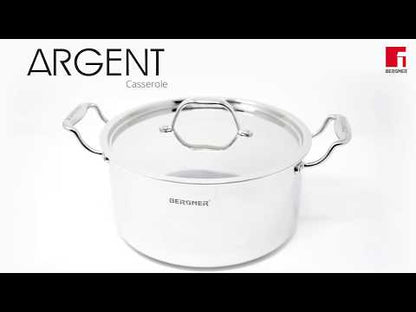 Bergner Argent Tri-Ply Stainless Steel Casserole