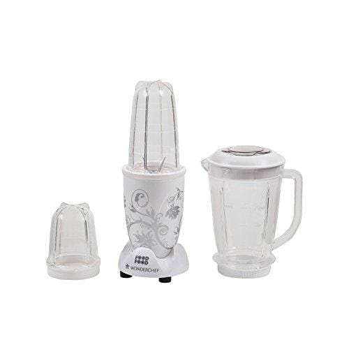 WONDERCHEF NUTRI-BLEND 400-WATT MIXER GRINDER WITH 3 JARS (WHITE)